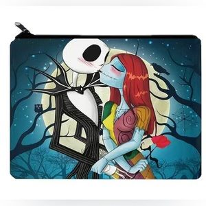 💀New! Jack & Sally Cosmetic Bag